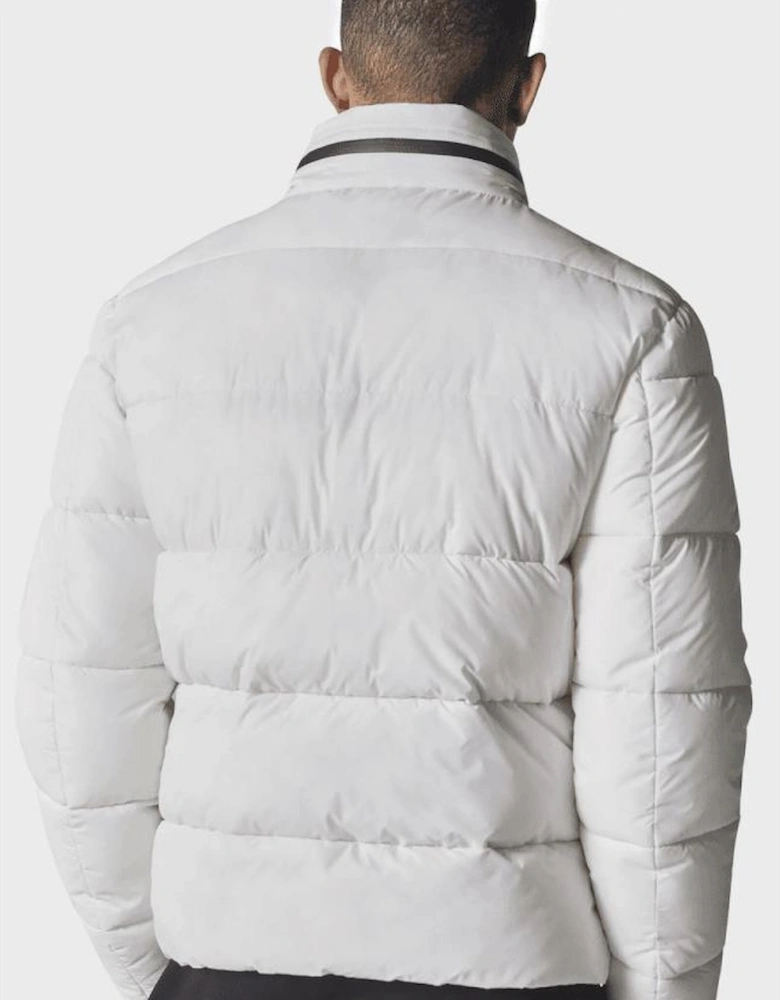 Faren Nylon White Puffer Jacket
