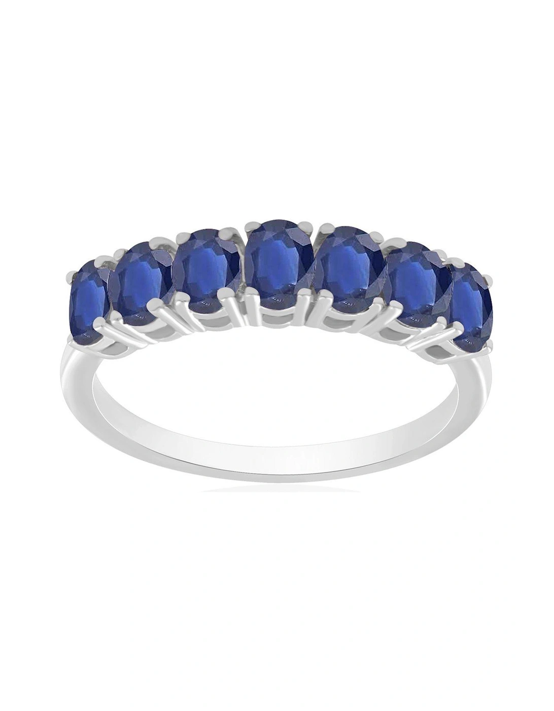 Eva 9ct Gold Natural Oval Sapphire Eternity Ring, 3 of 2