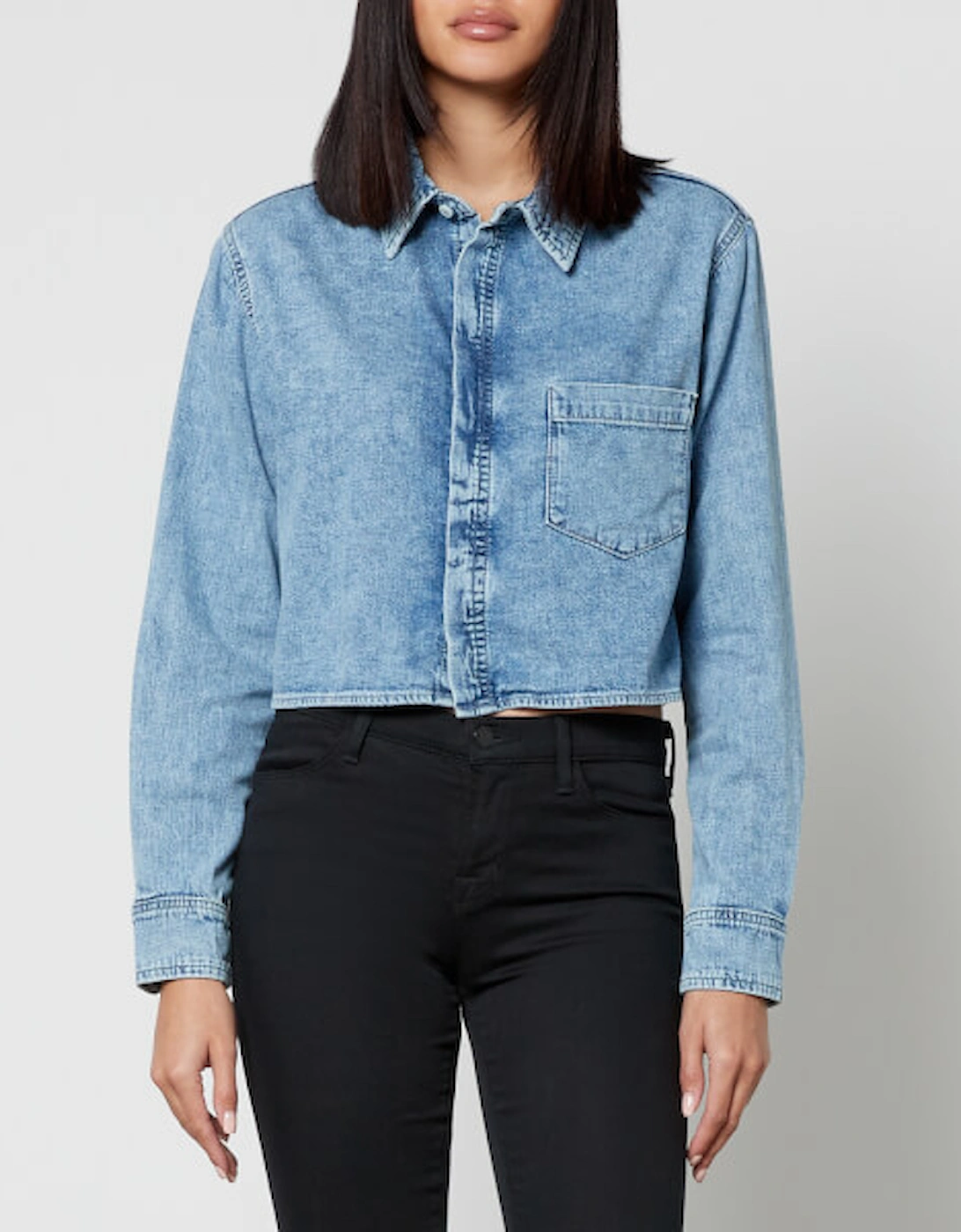 Cropped Denim Shirt, 2 of 1