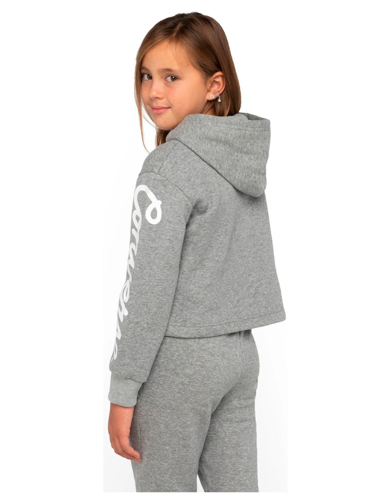 Older Girls Chuck Patch Boxy Hoody - Grey