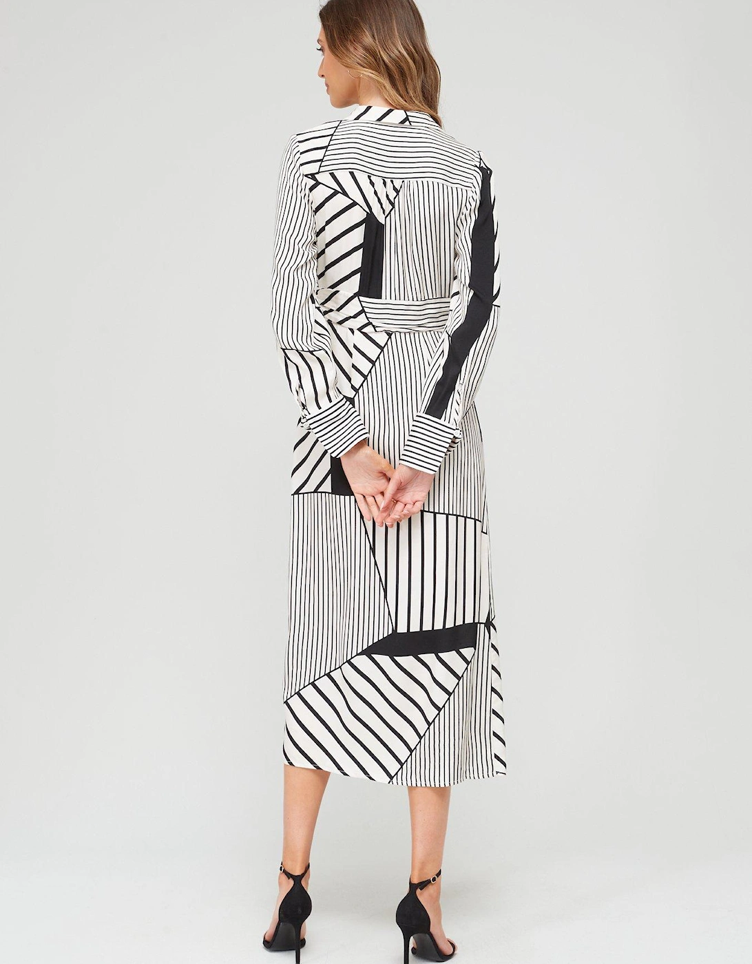 Stripe Midaxi Shirt Dress - Print