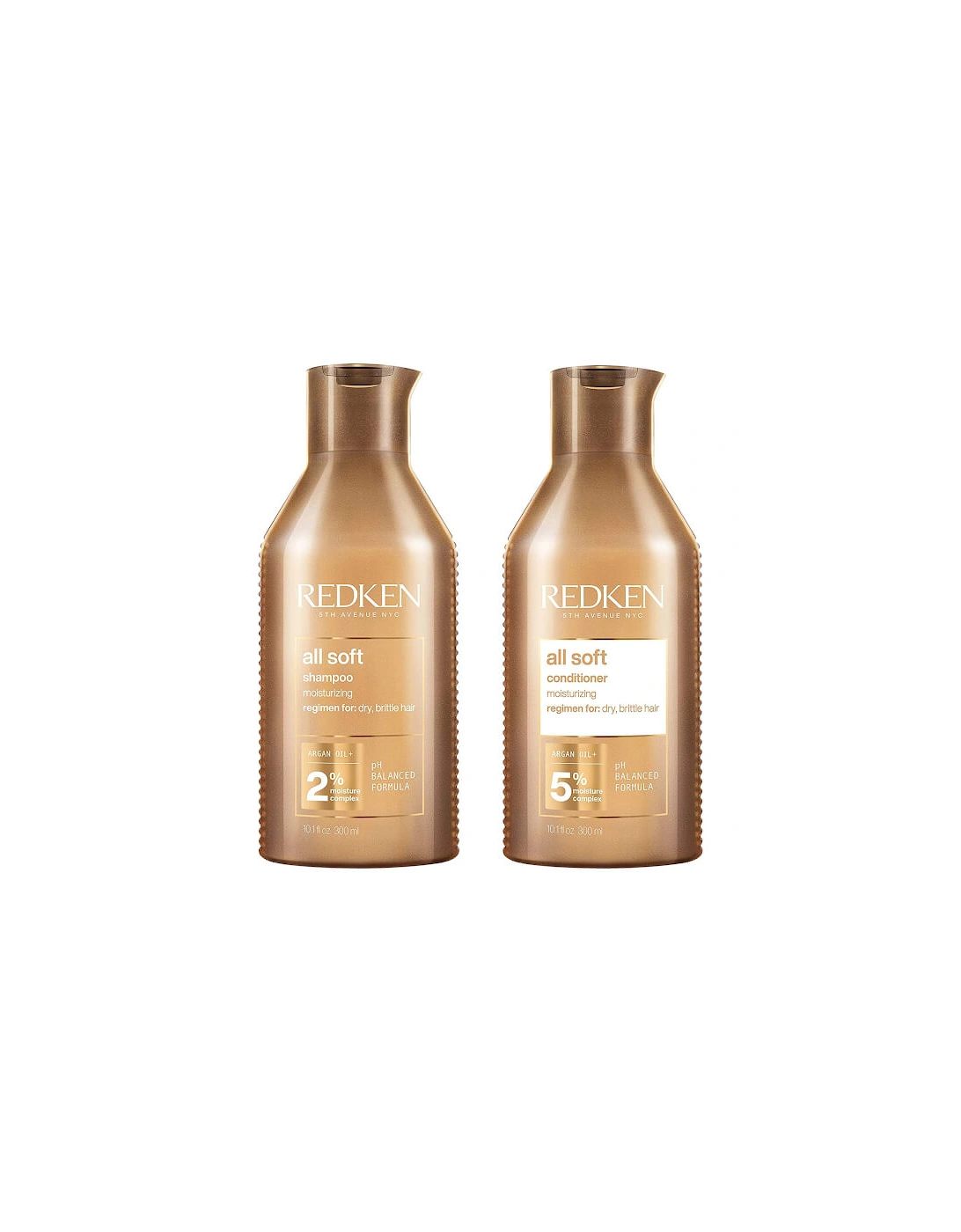 All Soft Moisturising Shampoo and Conditioner 300ml Bundle For Dry Hair - Redken, 2 of 1