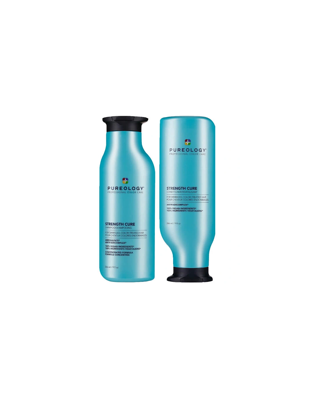Strength Cure Shampoo and Conditioner Bundle for Damaged Hair, Sulphate Free for a Gentle Cleanse with Vegan Formulas, 2 of 1