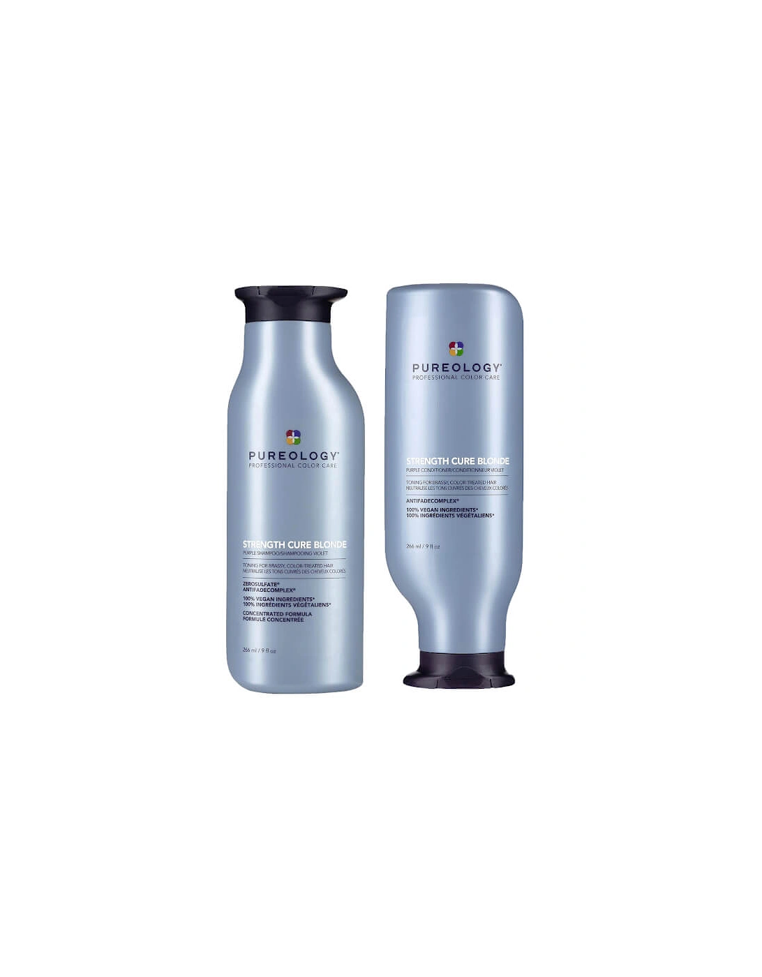 Strength Cure Blonde Shampoo and Conditioner Strengthening Bundle for Damaged, Blonde Hair with Vegan Formulas - Pureology, 2 of 1