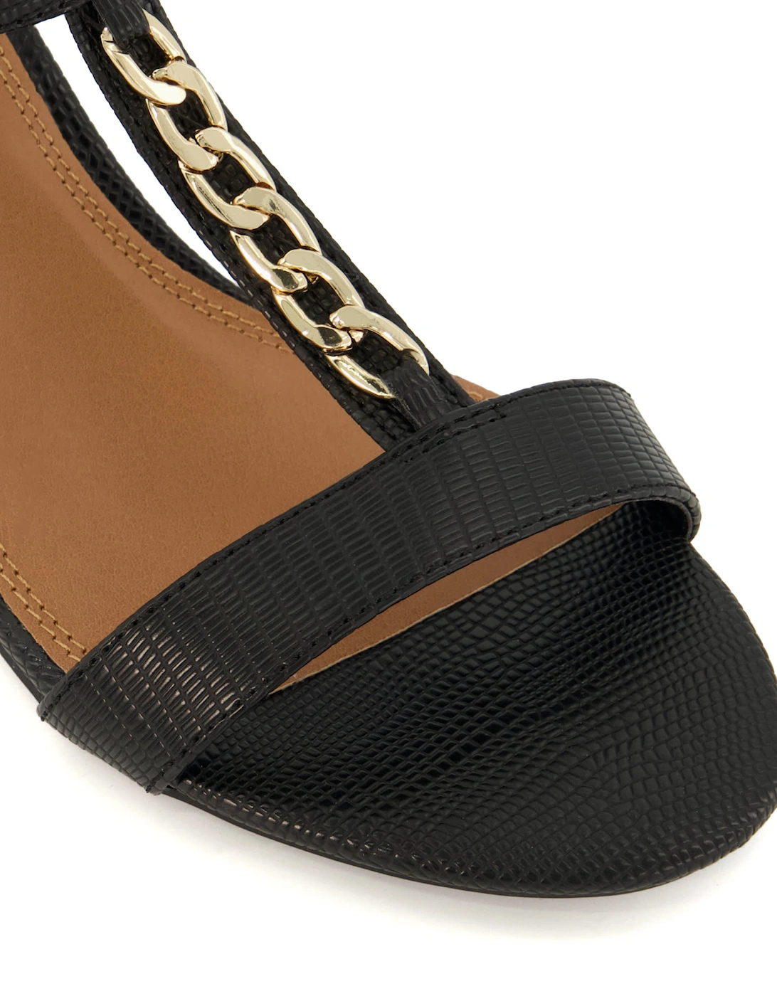 Ladies Jax - Chain-Detail Block-Heel Sandals