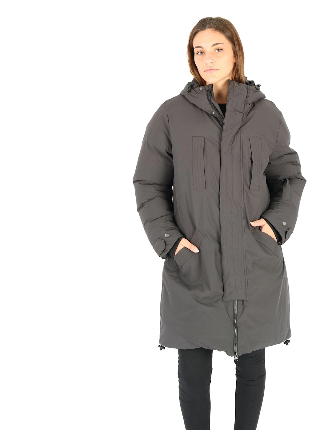 Tactical Oversized Hooded Black Parker