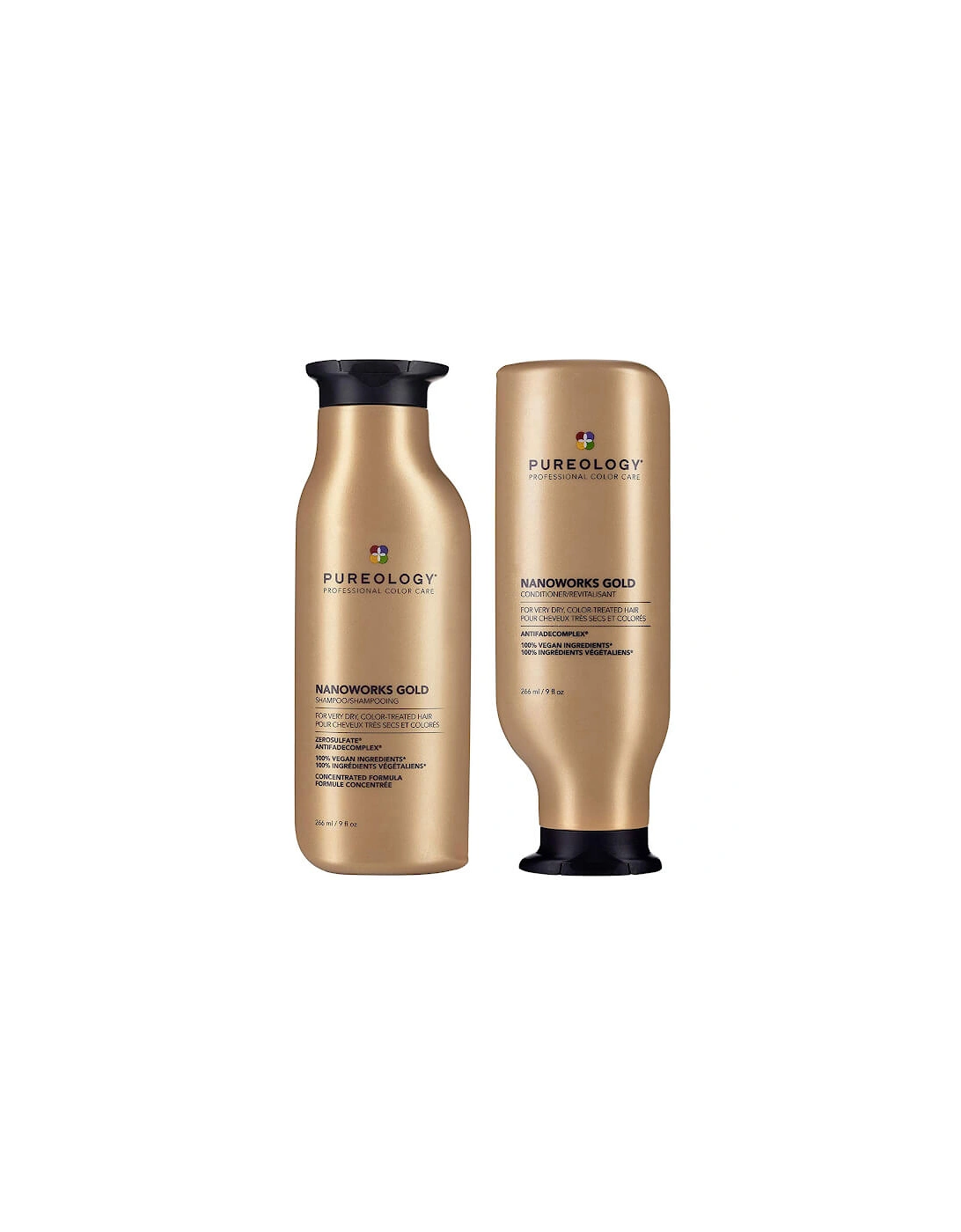 Nanoworks Gold Shampoo and Conditioner Bundle for Dry, Tired Hair, Sulphate Free for a Gentle Cleanse, 2 of 1