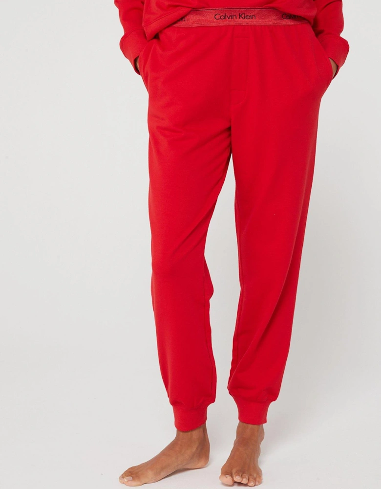 Modern Cotton Loungewear Jogger - Red