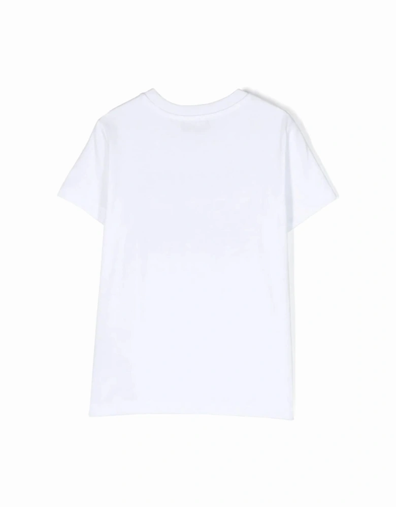 Boys Teddy Logo T-shirt in White