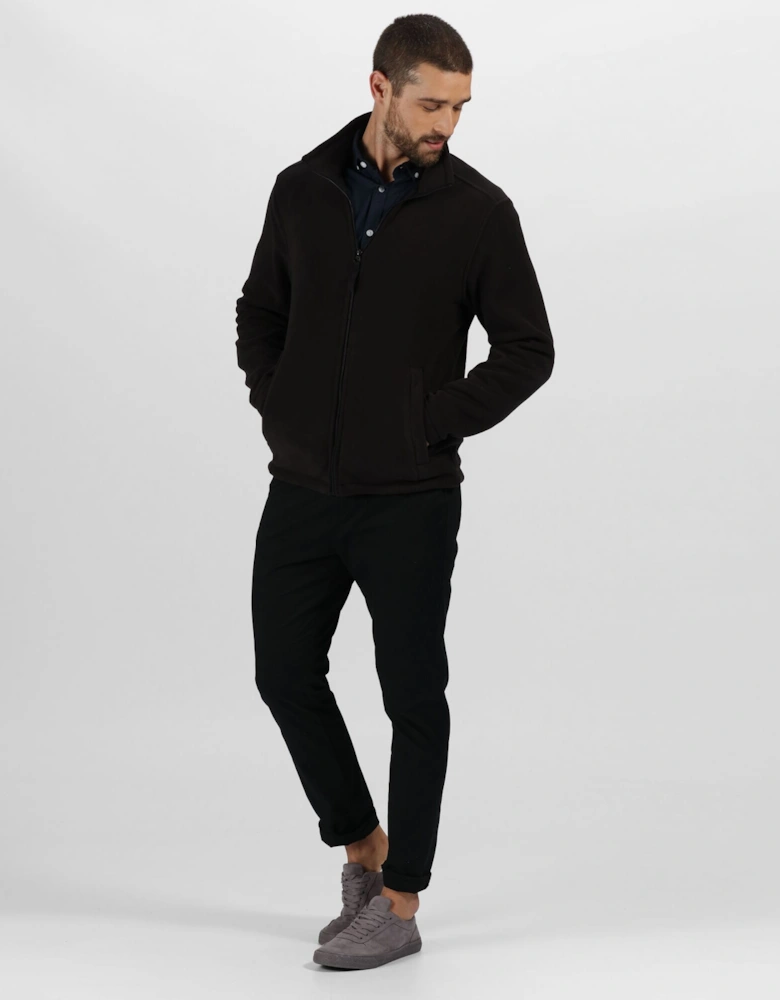 Mens Plain Micro Fleece Full Zip Jacket (Layer Lite)