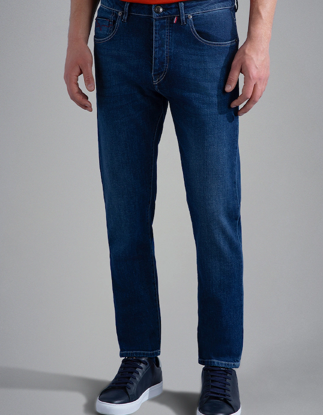Men's Red Rivet Stretch Jeans, 4 of 3