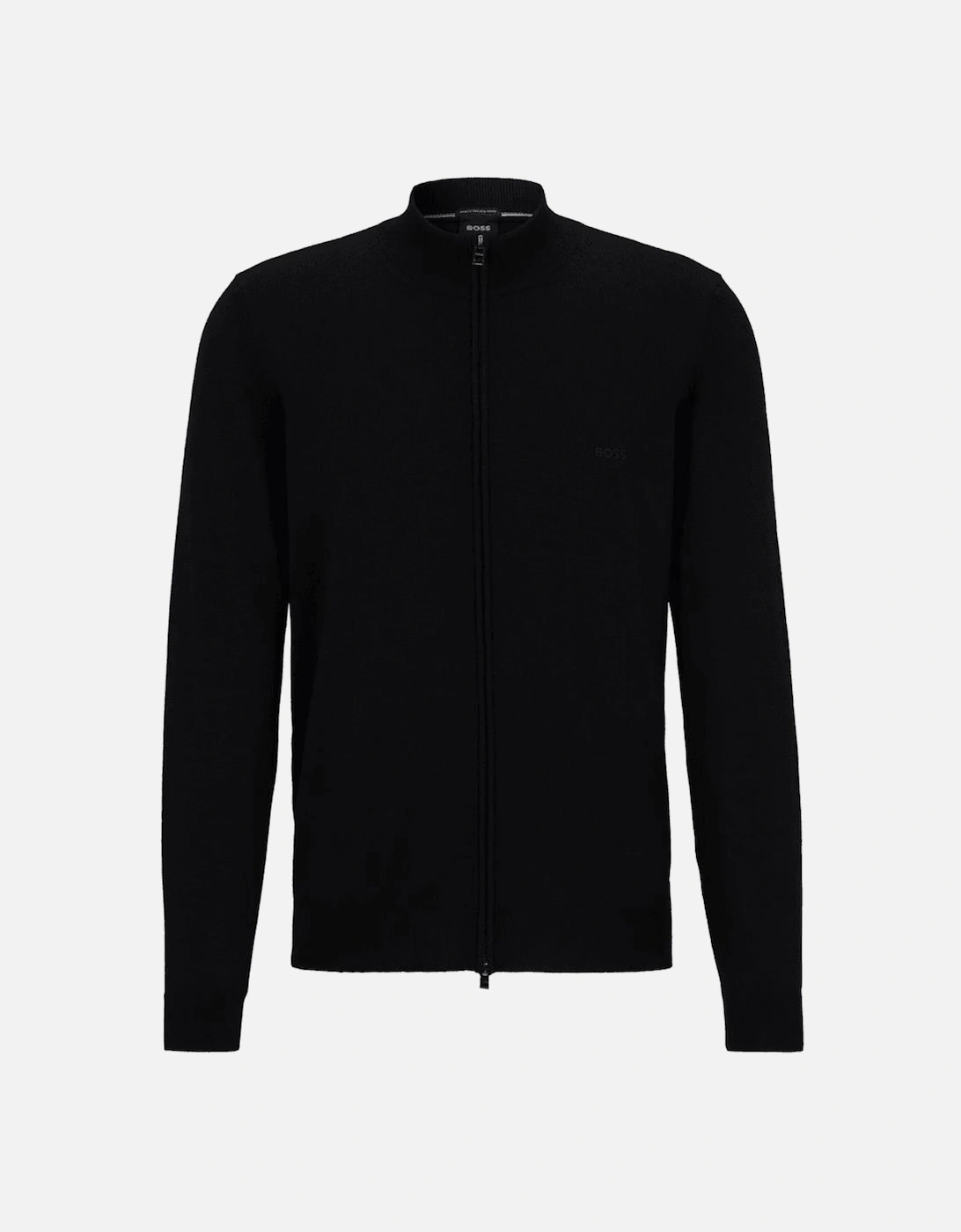 Balonso Wool Zip Up Black Cardigan, 4 of 3