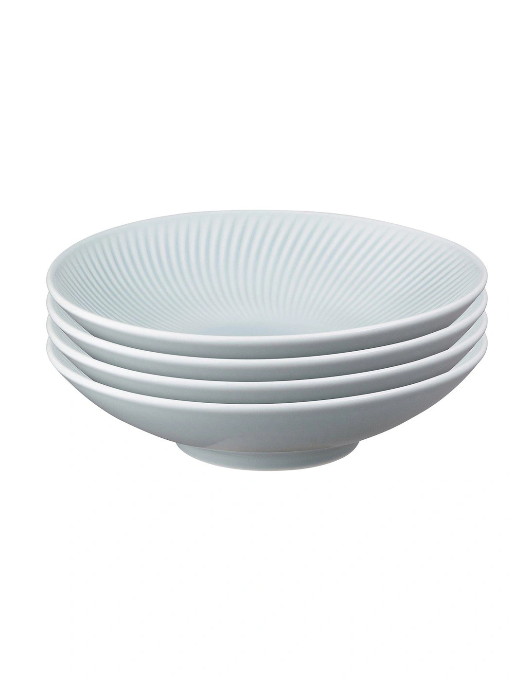 Porcelain Arc Pasta Bowls in Grey – Set of 4, 2 of 1