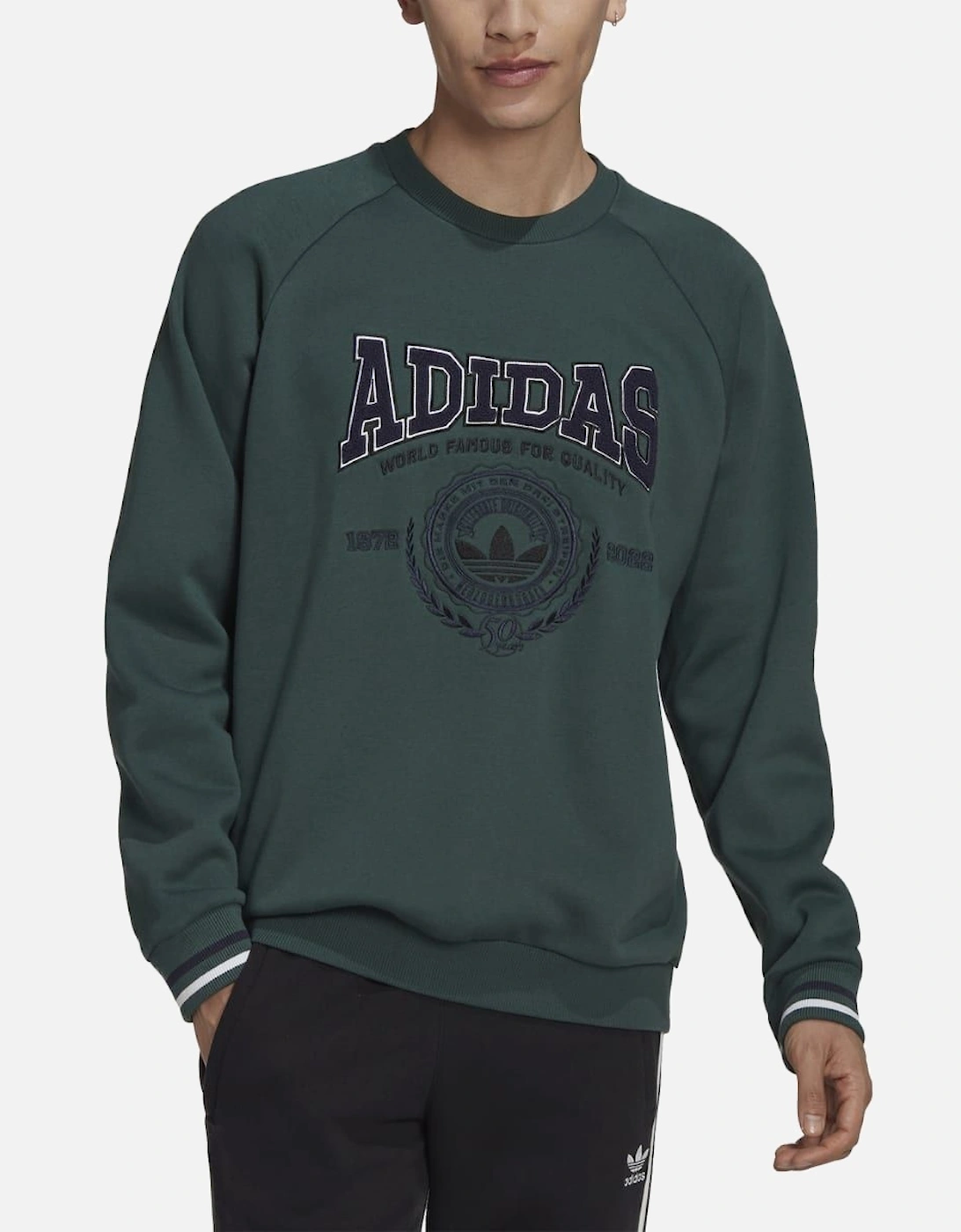 Mens Varsity Crew Neck Sweatshirt