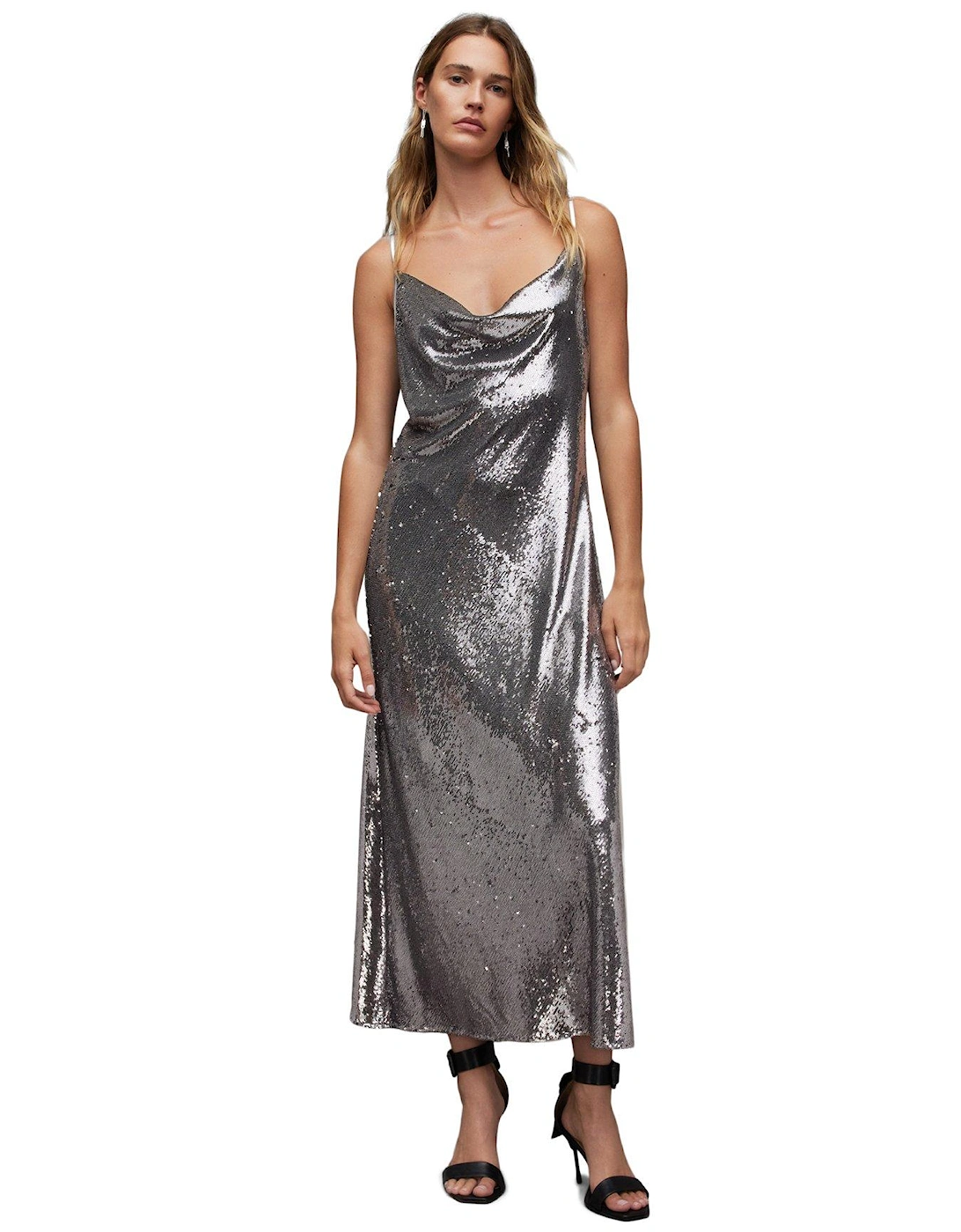 Hadley Sequin Dress - Gunmetal Grey, 3 of 2