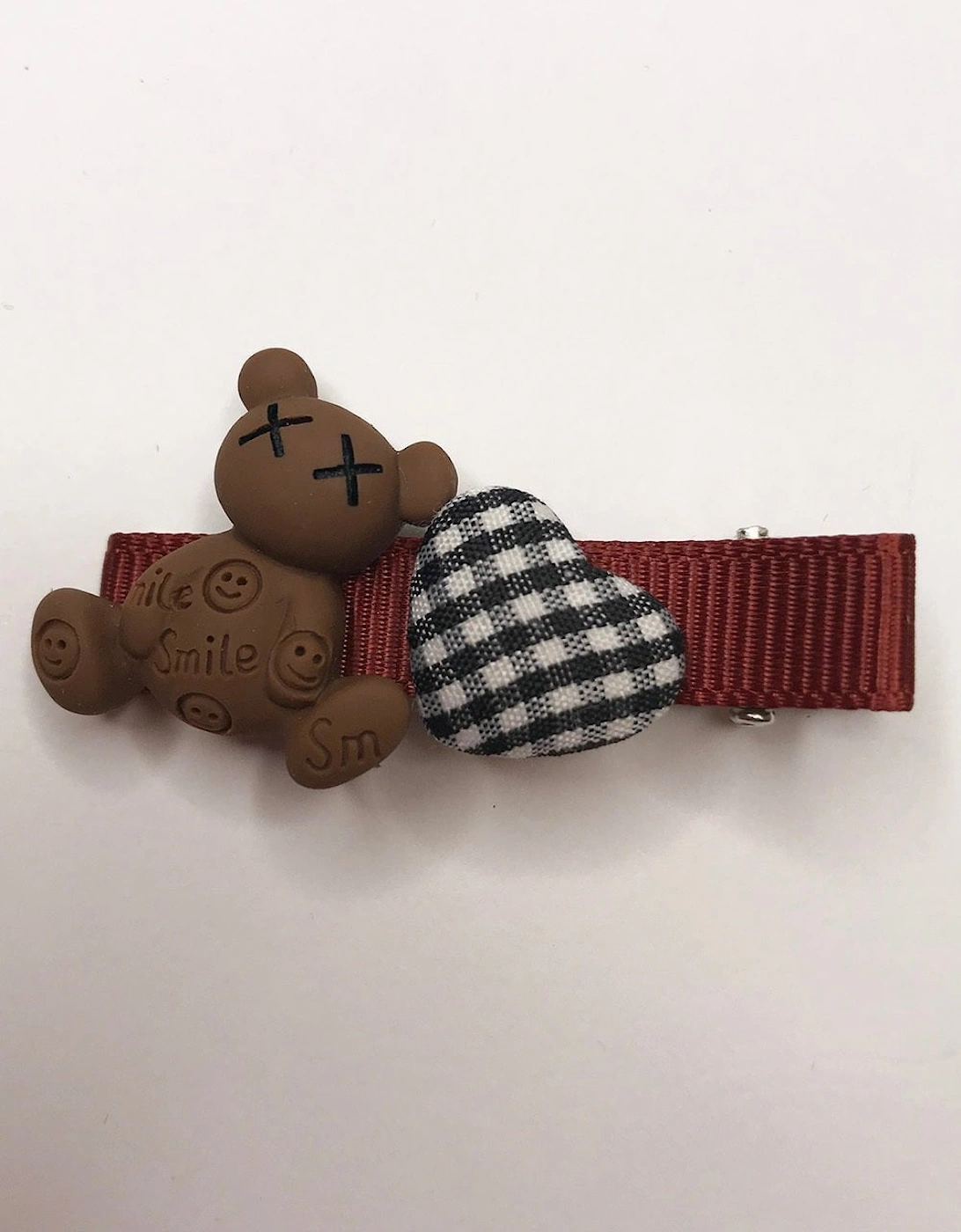 Hand Made Teddy Hair Clip, 2 of 1