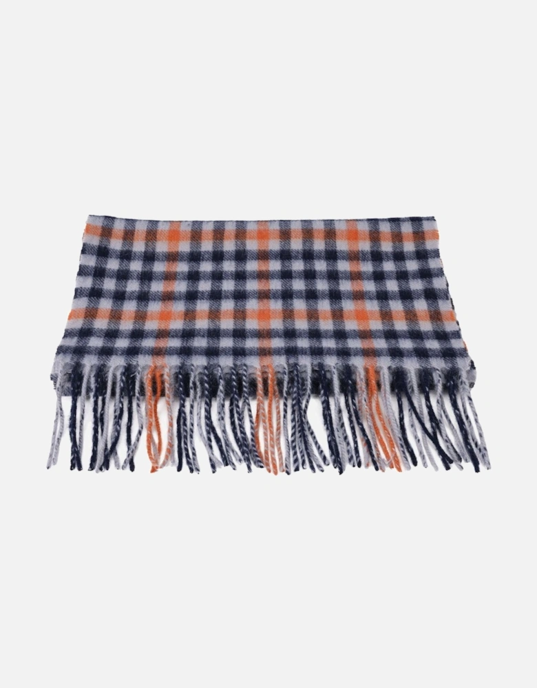 Pure Lambswool Checked Scarf