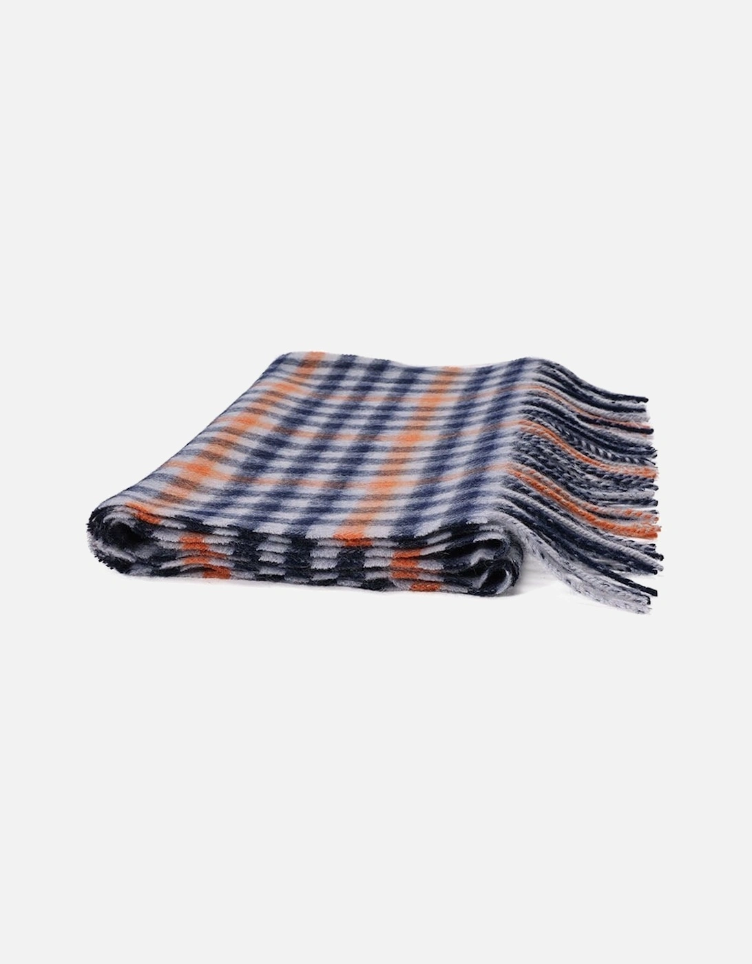 Pure Lambswool Checked Scarf