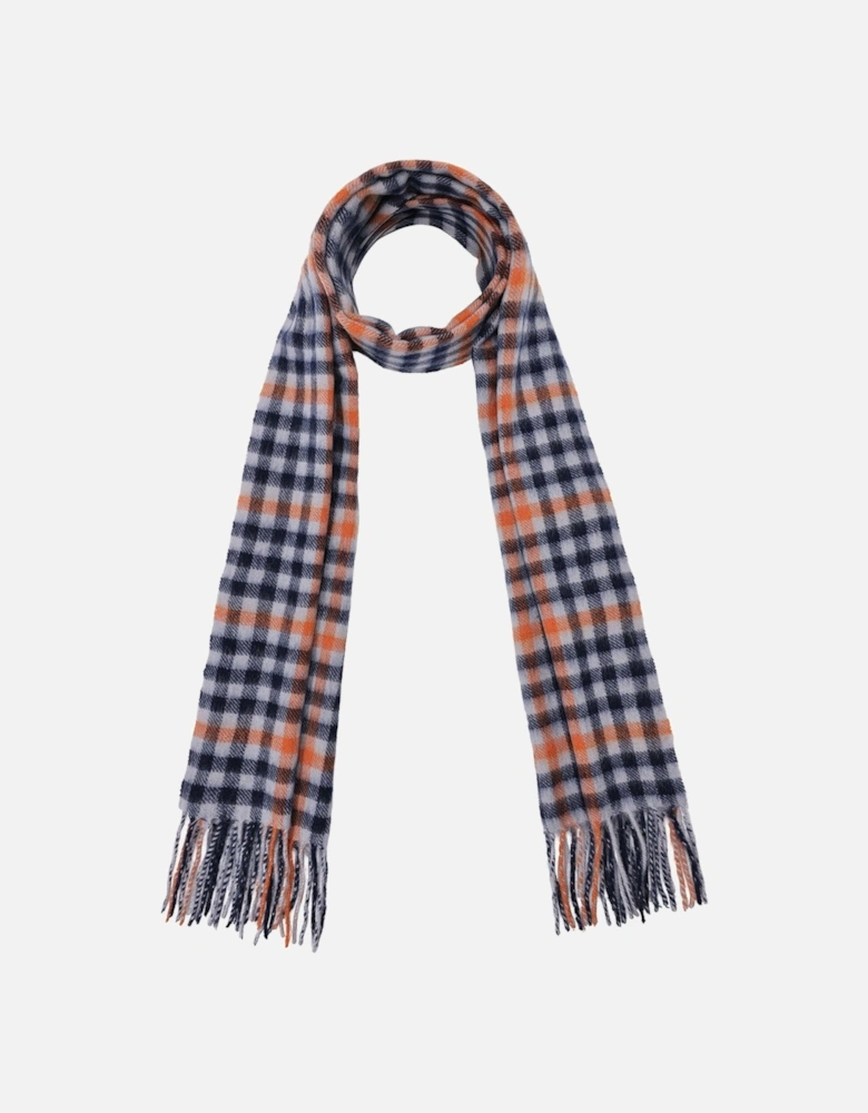 Pure Lambswool Checked Scarf