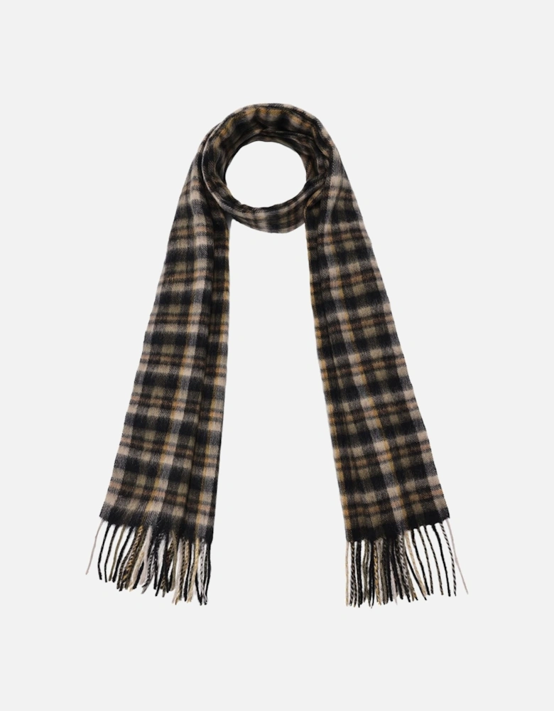 Pure Lambswool Checked Scarf