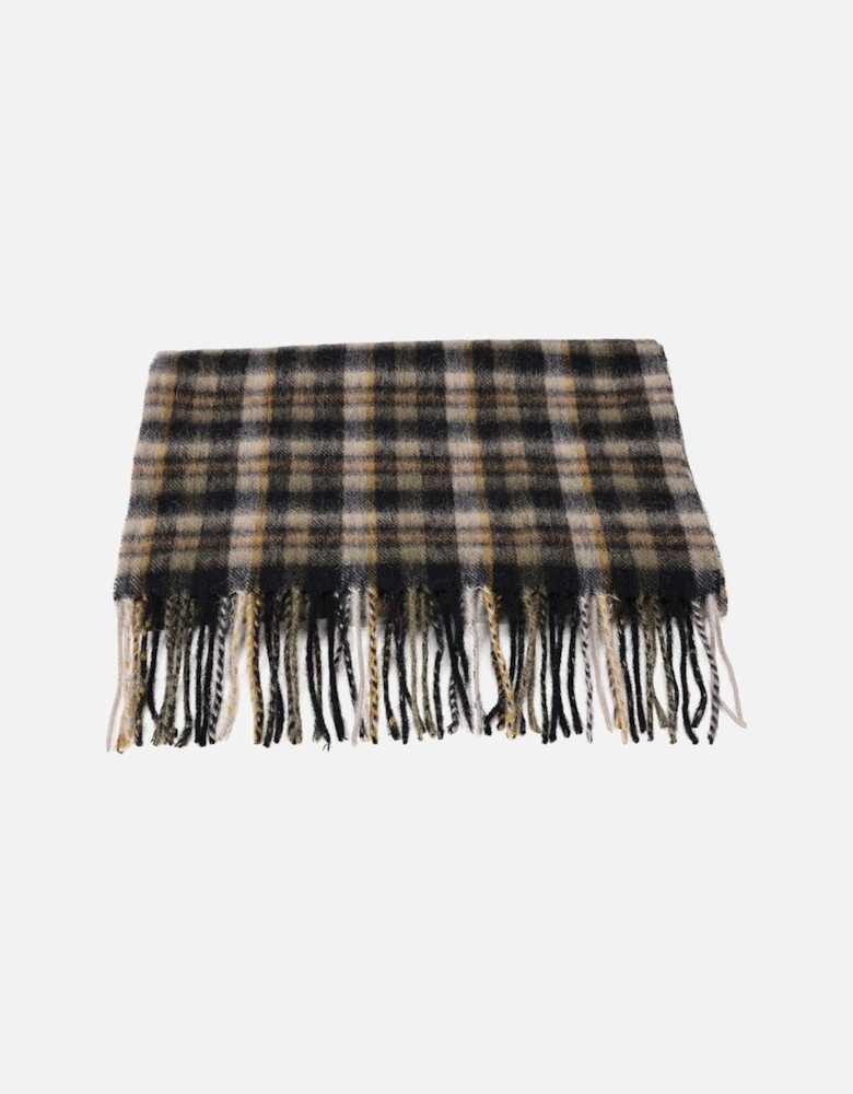 Pure Lambswool Checked Scarf