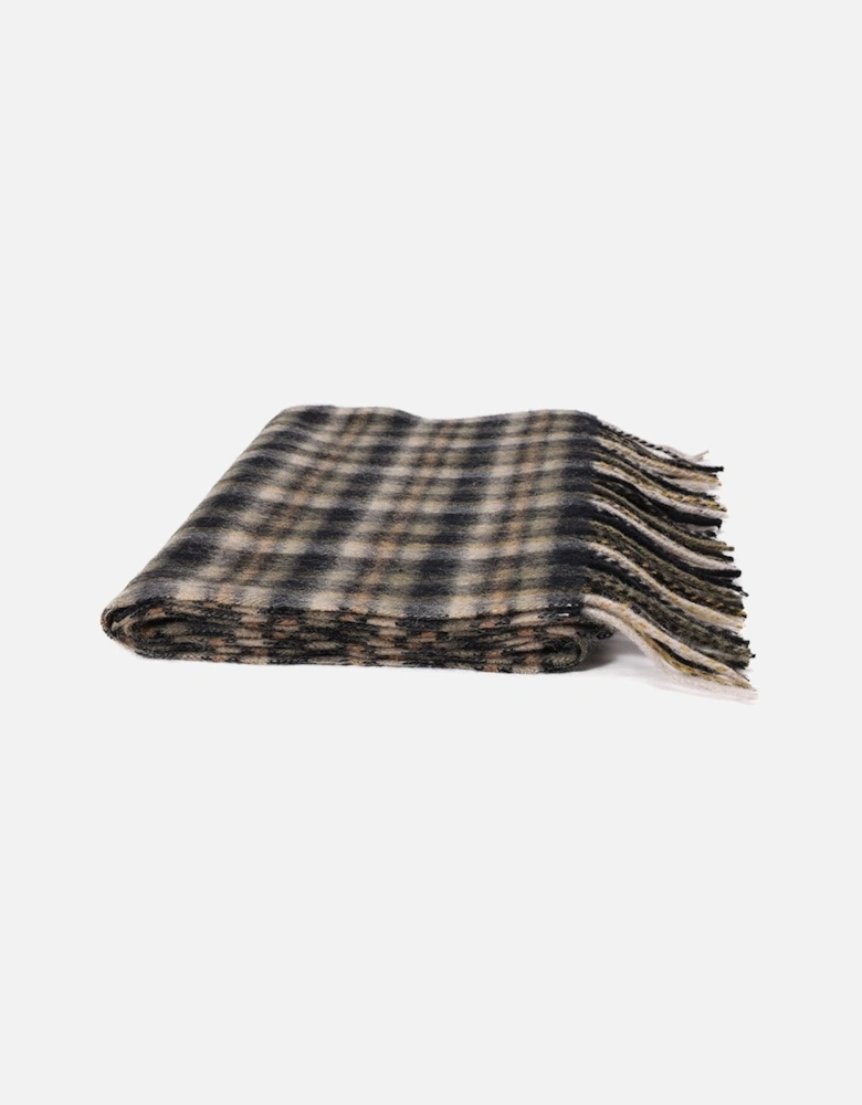 Pure Lambswool Checked Scarf