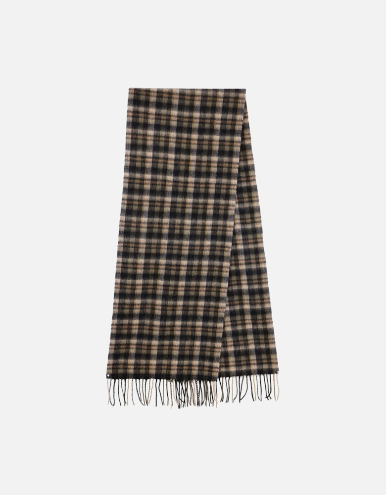 Pure Lambswool Checked Scarf