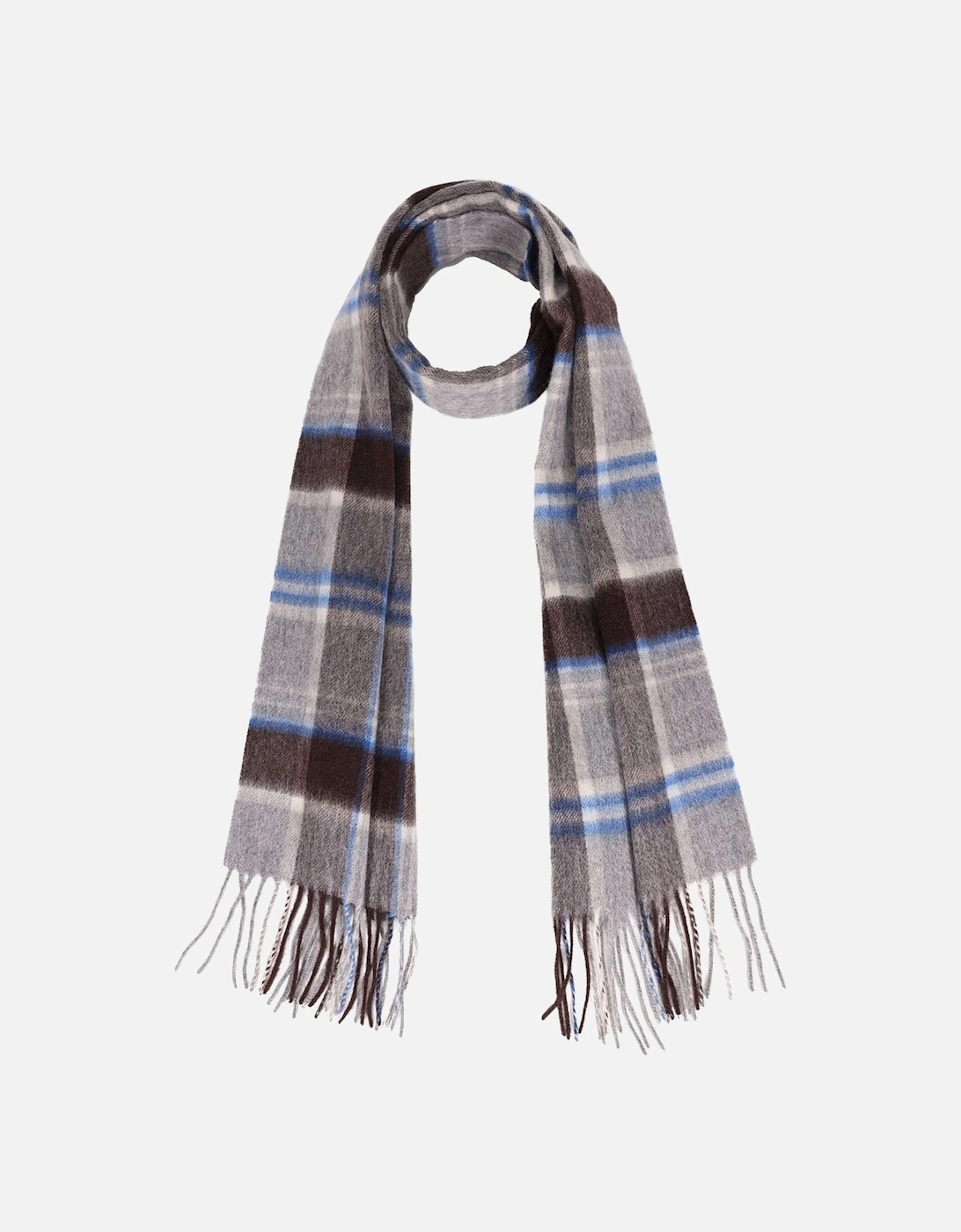 Pure Lambswool Checked Scarf