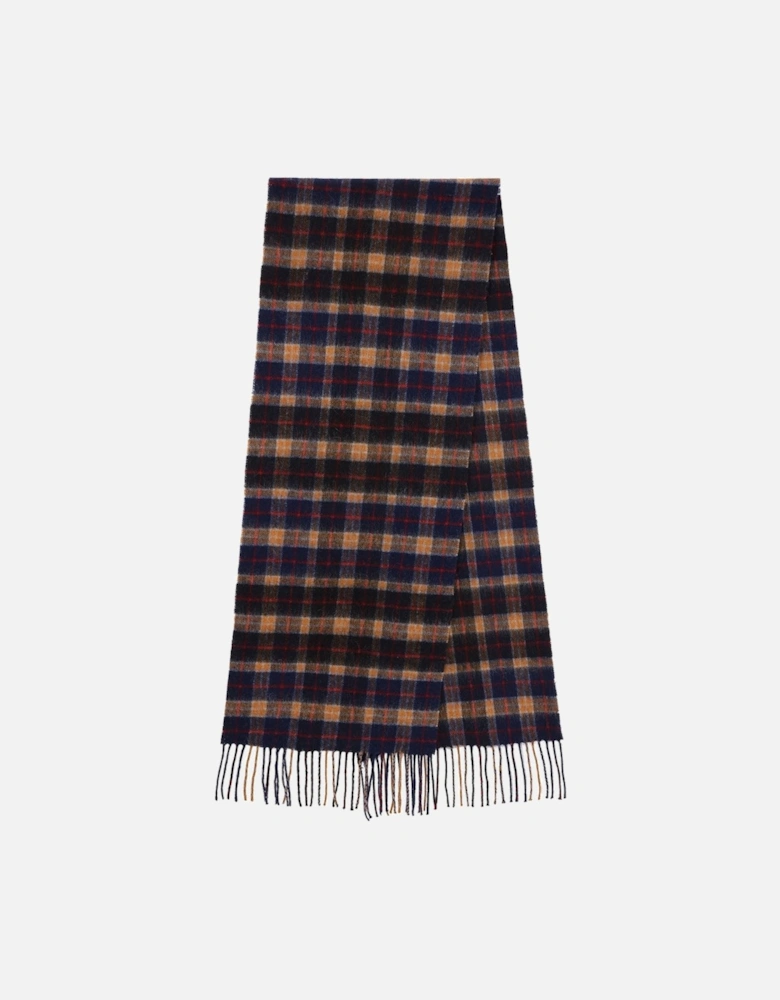 Pure Lambswool Checked Scarf