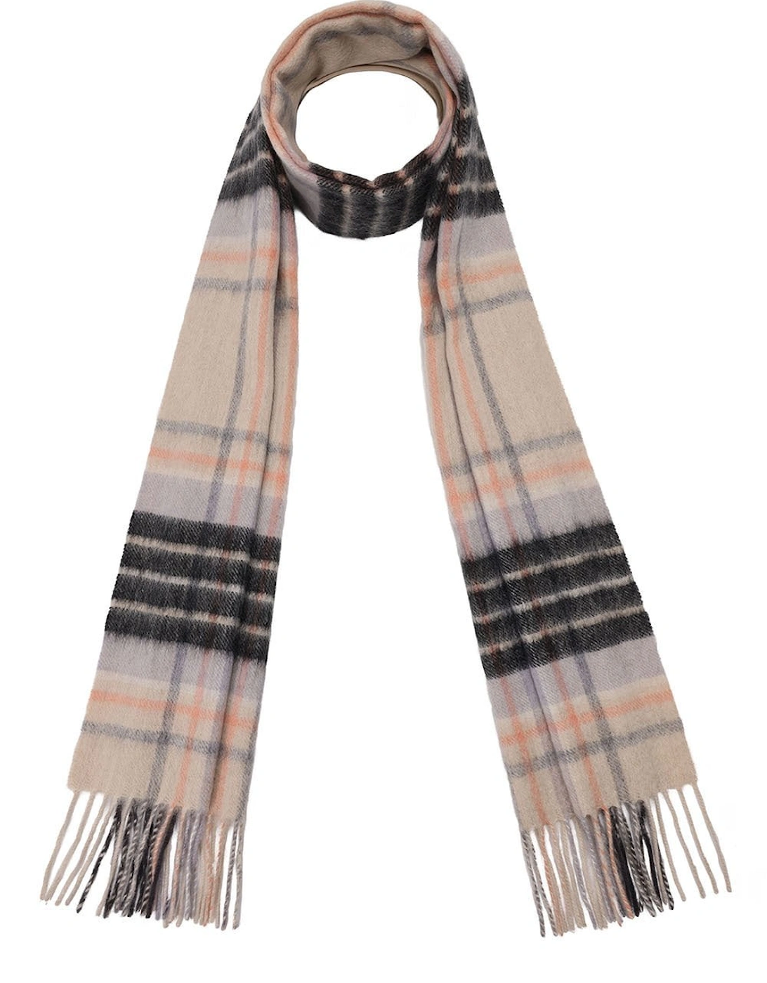 Pure Lambswool Checked Scarf