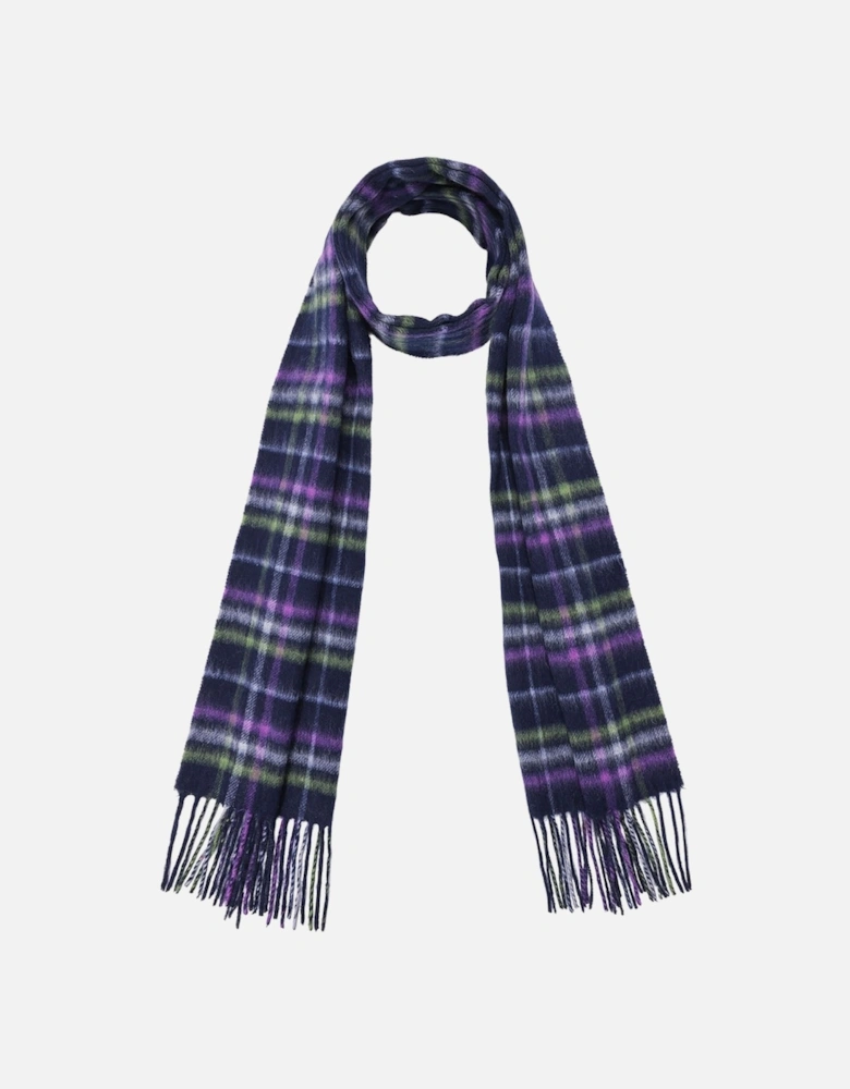 Pure Lambswool Checked Scarf