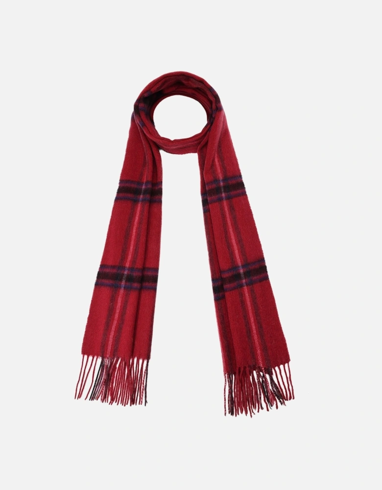 Pure Lambswool Checked Scarf