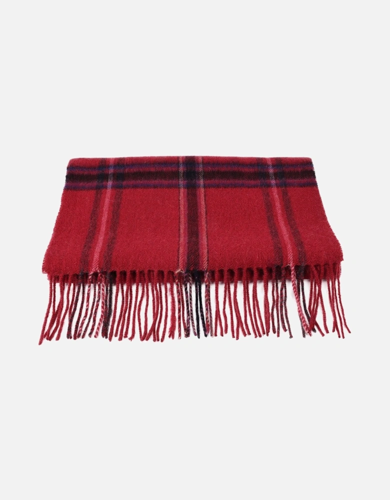 Pure Lambswool Checked Scarf