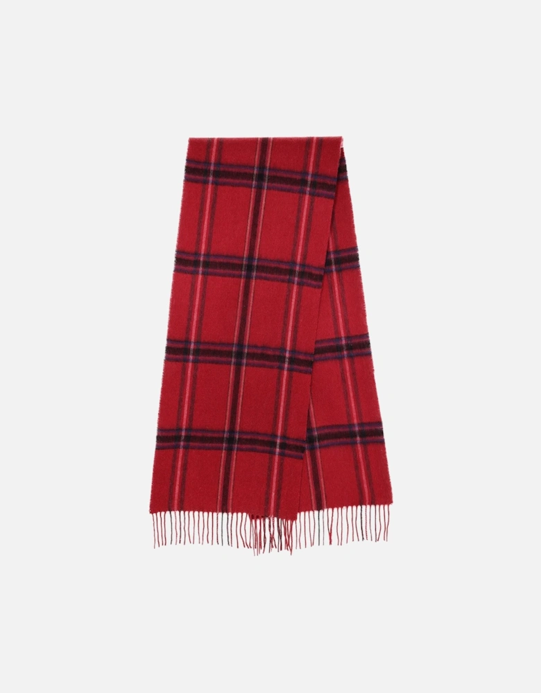 Pure Lambswool Checked Scarf