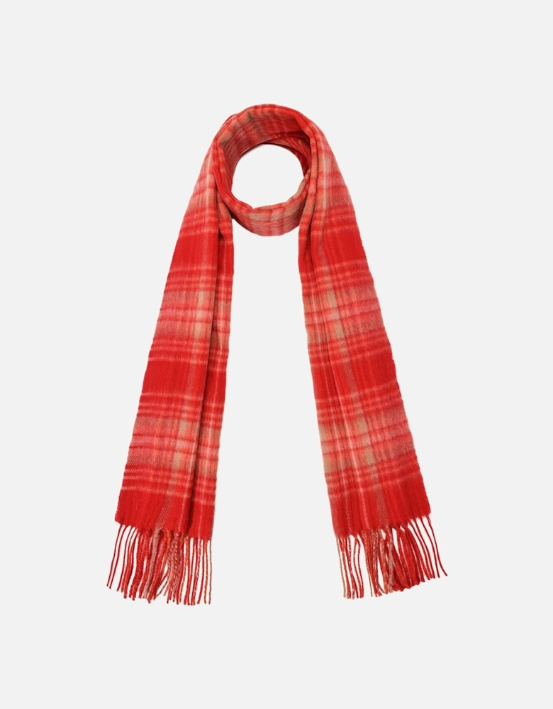 Pure Lambswool Checked Scarf