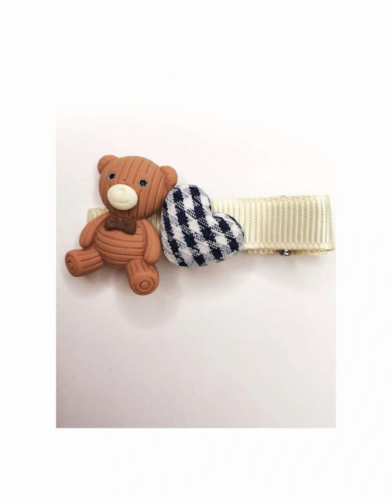 Hand Made Teddy Hair Clip