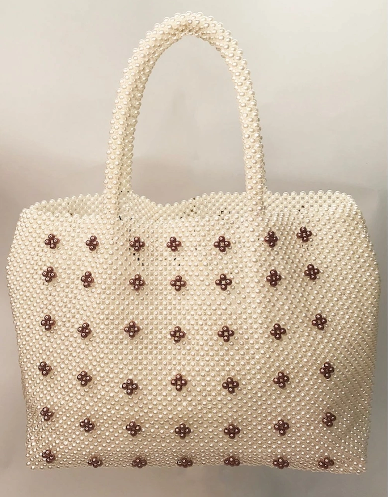 Faux Pearl Handbag