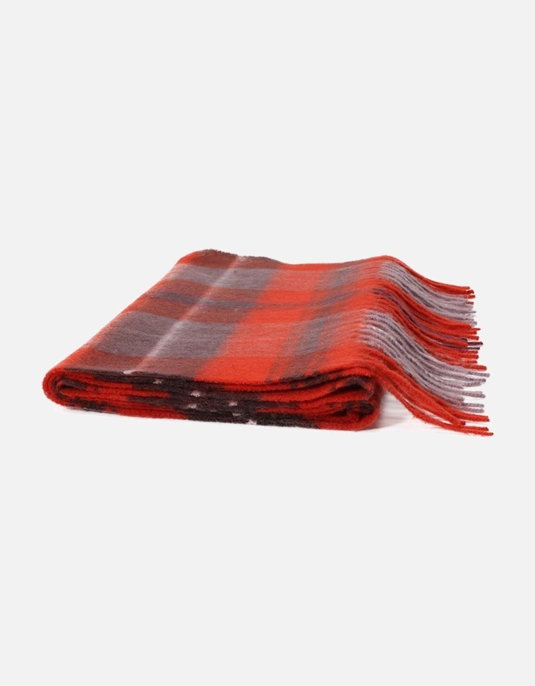 Pure Lambswool Checked Scarf