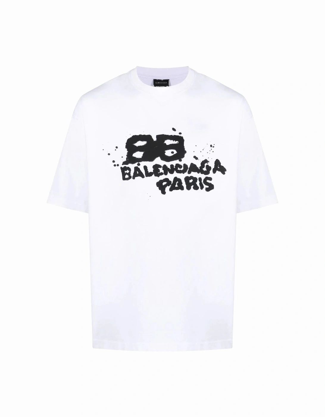 Hand Drawn BB Icon Logo T-Shirt in White, 6 of 5