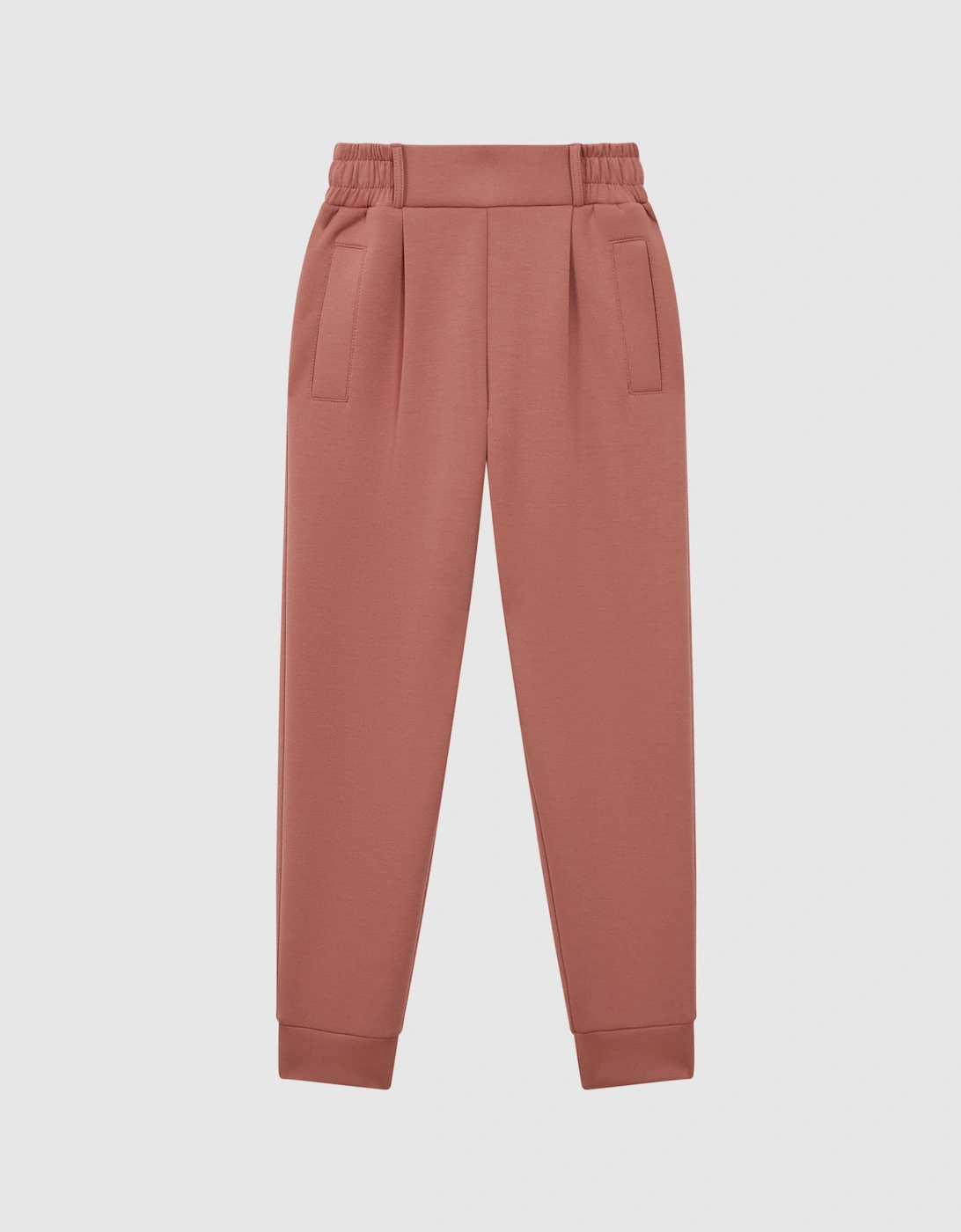 High Rise Elasticated Jersey Trousers, 2 of 1