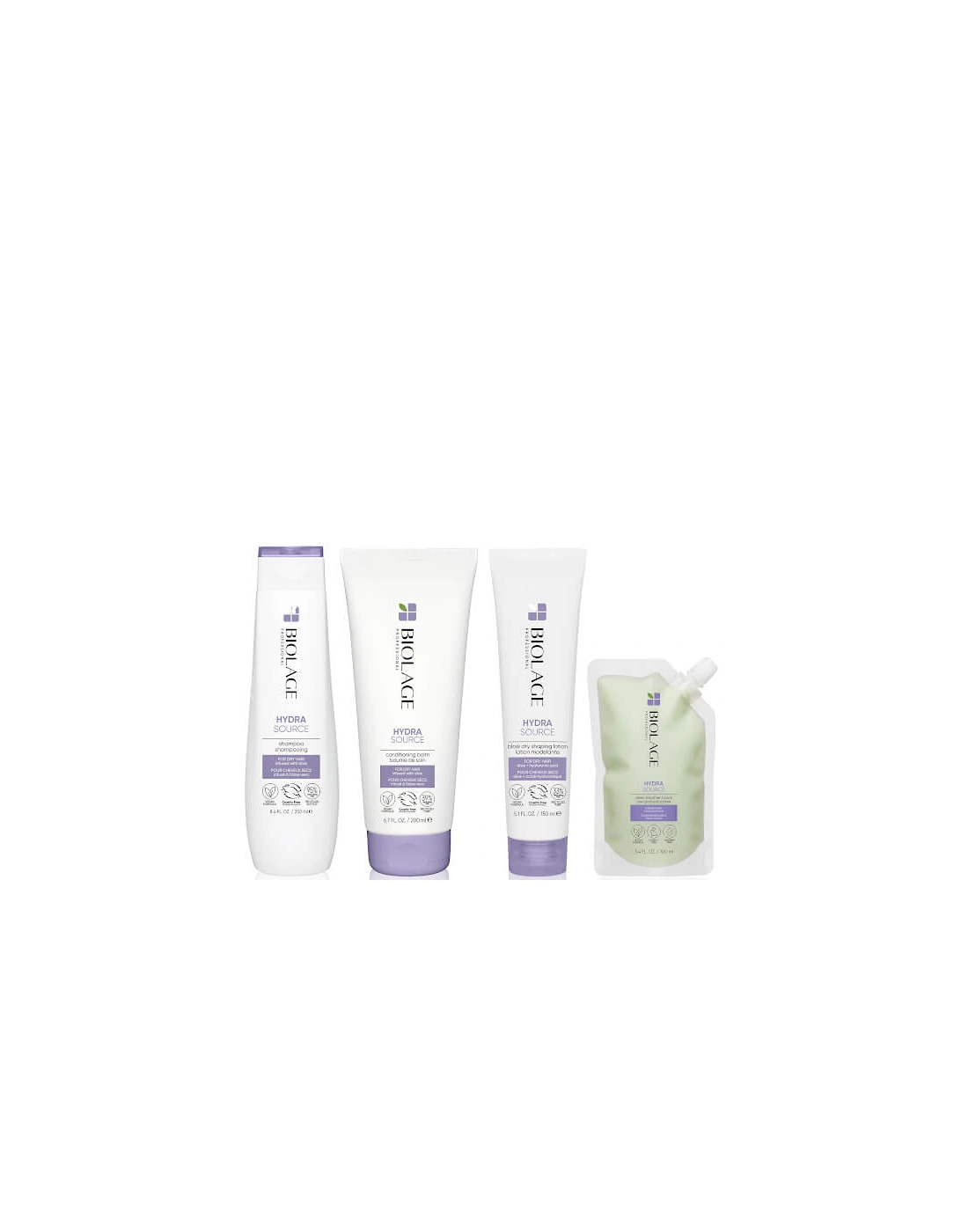 Hydrasource Hydrating Shampoo, Conditioner, Blow Dry Lotion and Deep Treatment Hair Mask Routine For Dry Hair, 2 of 1