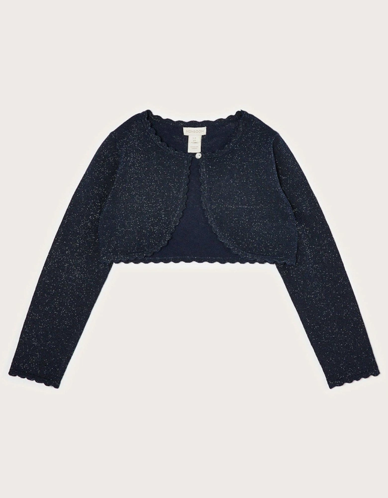 Girls Navy Cardigan - Navy