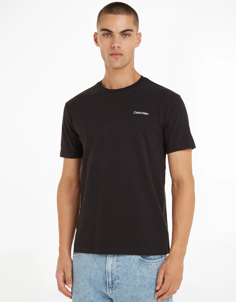 Micro Logo Interlock T-Shirt - Black