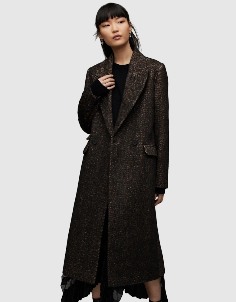 Elyria Coat - Black Multi