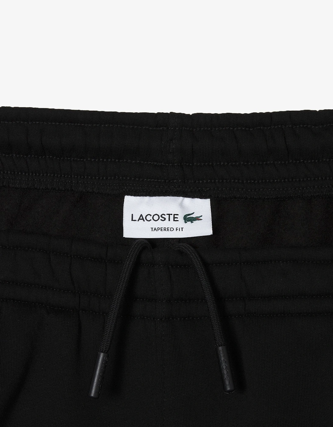 Men's Black Jogging Bottoms With Taping logo