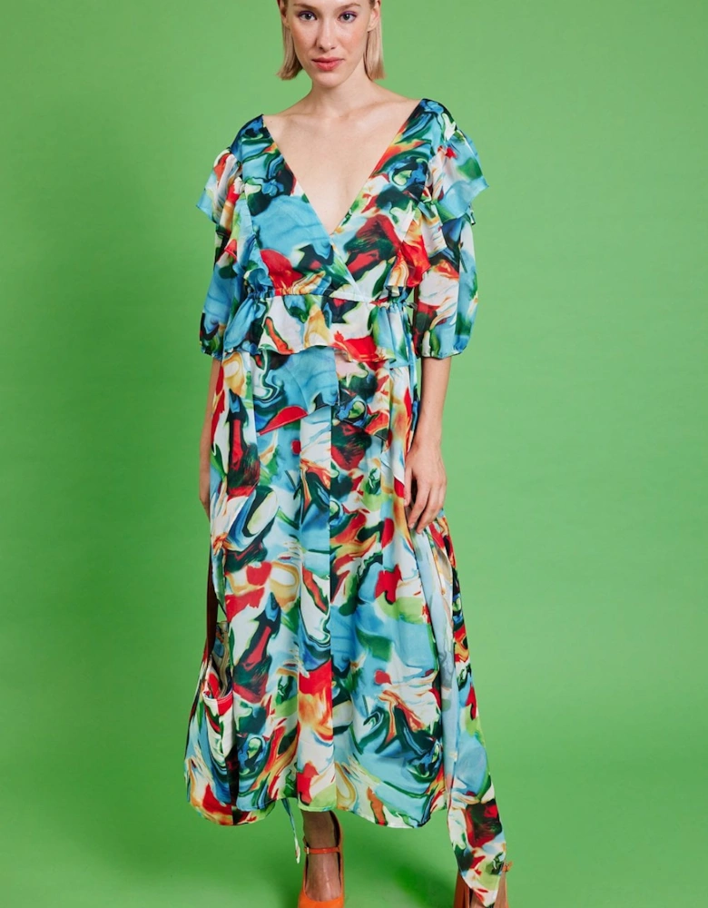 Tuscany Floral Maxi Dress