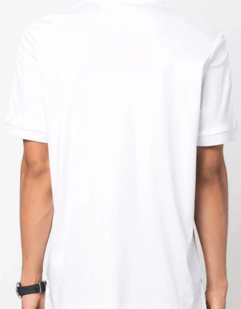 Parlay 189 Monogram Trim White Polo Shirt