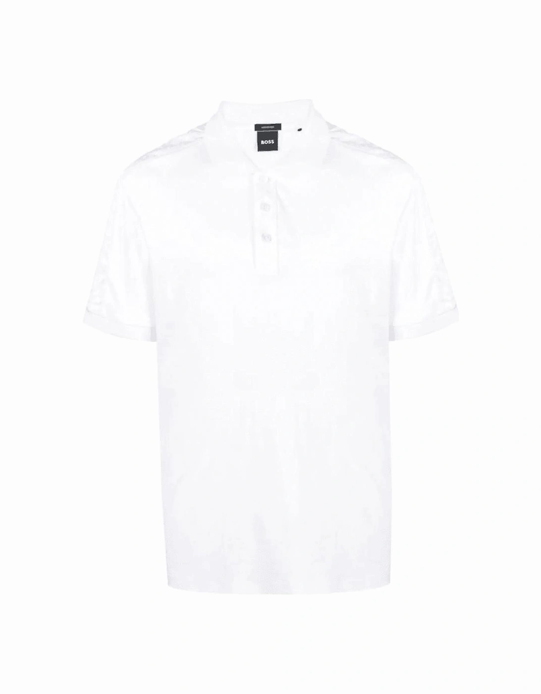 Parlay 189 Monogram Trim White Polo Shirt, 4 of 3