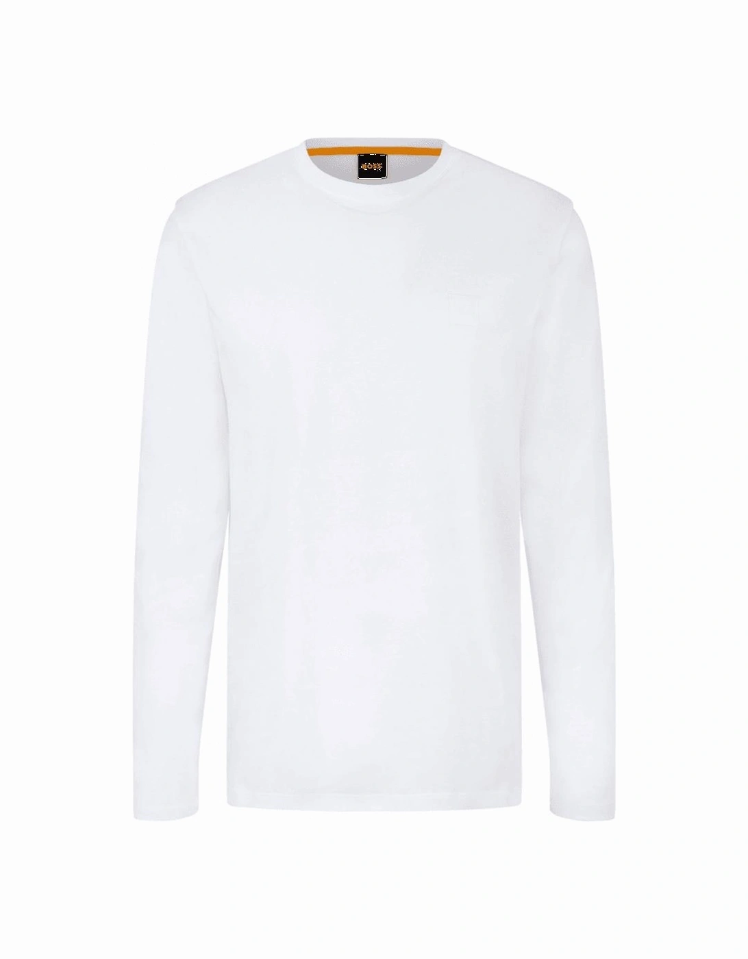 Tacks Patch Logo Long Sleeve White T-Shirt, 4 of 3