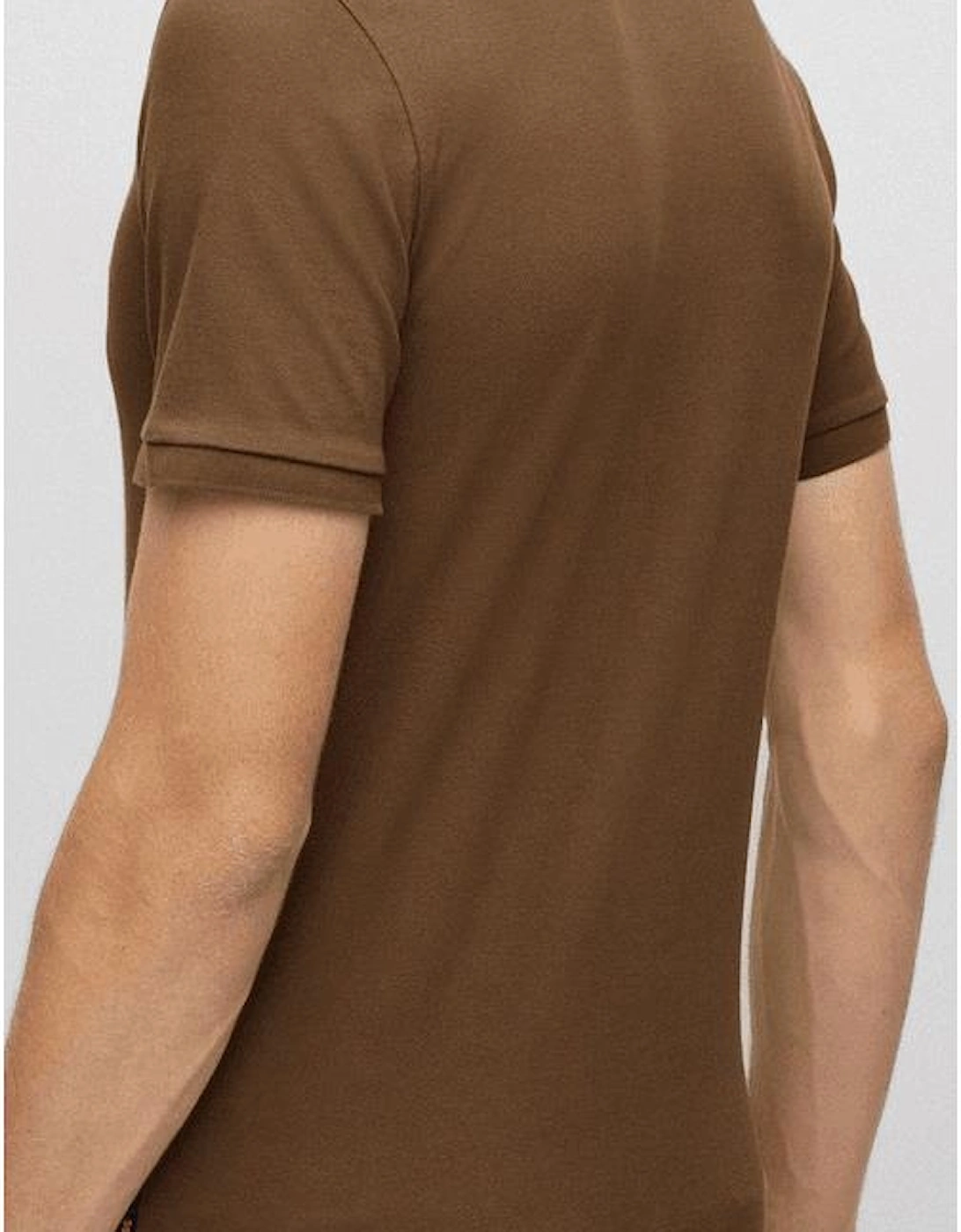 Passenger Patch Logo Cotton Brown Polo Shirt